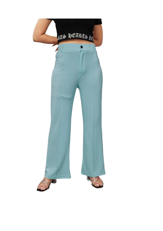 Stylish High-Waisted Wide-Leg Pants – Fresh and Trendy