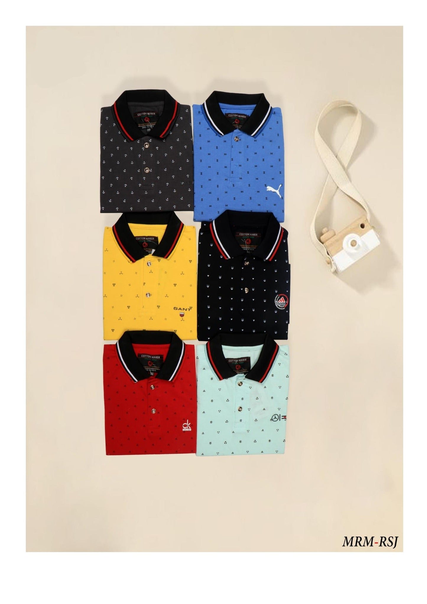 Boys' Printed Collar T-Shirt – Trendy Short Sleeve Summer Wear for Kids