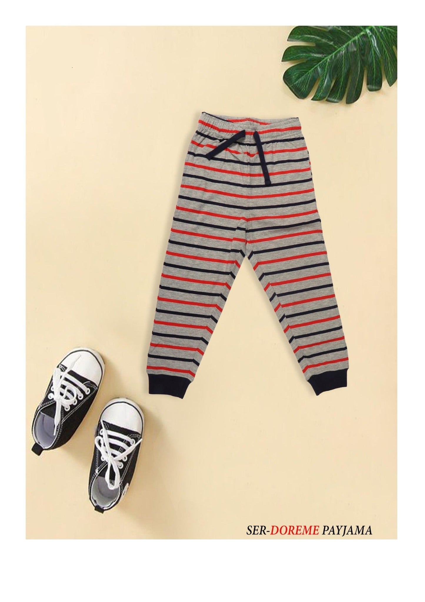 Kids' Striped Cotton Pajama 3X6– Soft and Cozy Sleepwear for a Comfortable Night's Rest