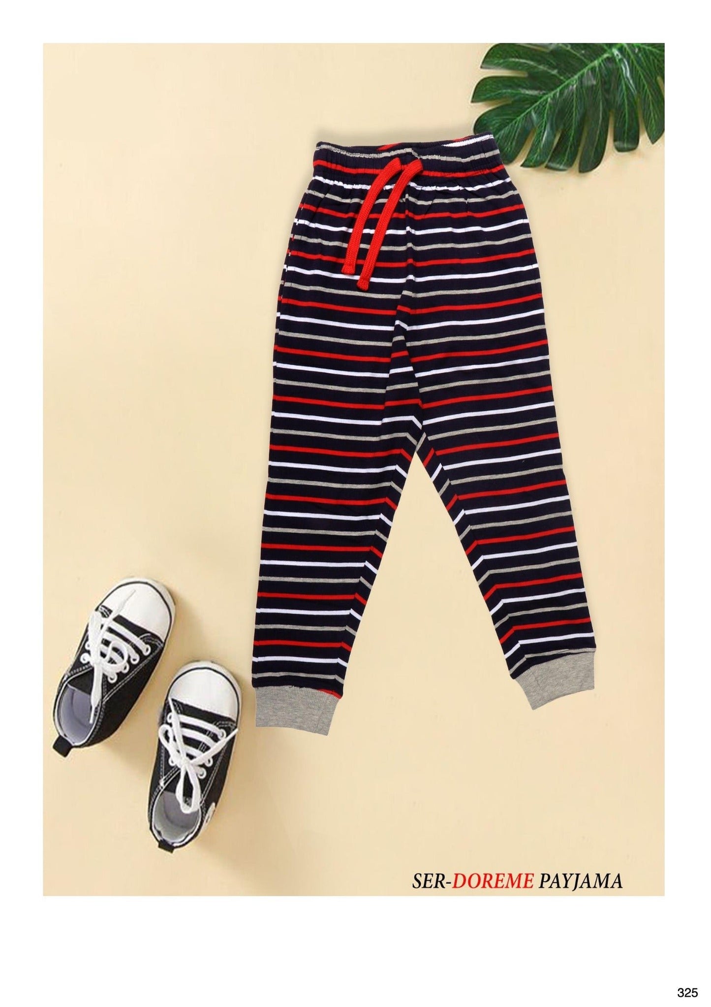 Kids' Striped Cotton Pajama 3X6– Soft and Cozy Sleepwear for a Comfortable Night's Rest