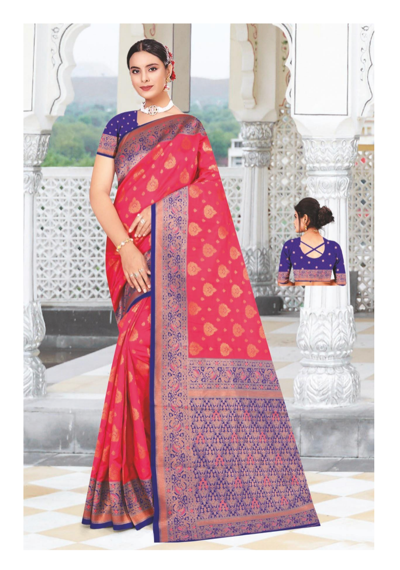 Elegant Banarasi Silk Saree – Perfect for Weddings and Festive Occasions