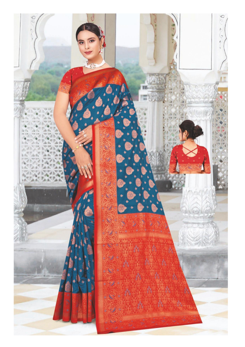 Elegant Banarasi Silk Saree – Perfect for Weddings and Festive Occasions